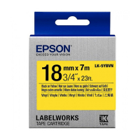 Epson LK-5YBVN Cinta negra sobre amarilla 18 mm (original) C53S655028 084352
