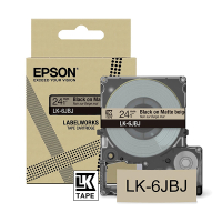 Epson LK-6JBJ cinta mate negro sobre beige 24 mm (original) C53S672092 084438
