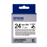 Epson LK-6WBVS Cinta de cable negro sobre blanco 24 mm (original) C53S656022 084362