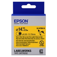 Epson LK-6YBA14 cinta termoretractil negro sobre amarillo 14 mm (original) 083298
