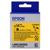 Epson LK-6YBA14 cinta termoretractil negro sobre amarillo 14 mm (original) 083298 - 1