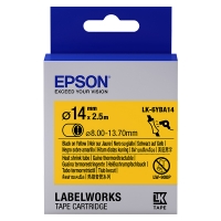 Epson LK-6YBA14 cinta termoretractil negro sobre amarillo 14 mm (original) C53S656905 083298