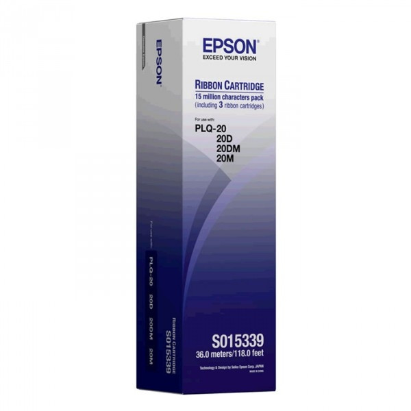 Epson S015339 cinta entintada negra 3x rollos (original) – imagen 2