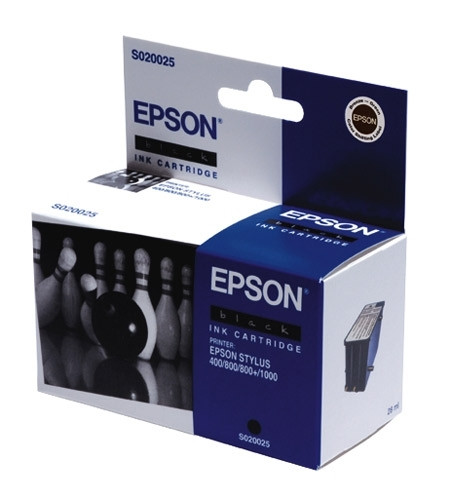 Epson S020025 cartucho de tinta negro (original) C13S02002540 020030 - 1