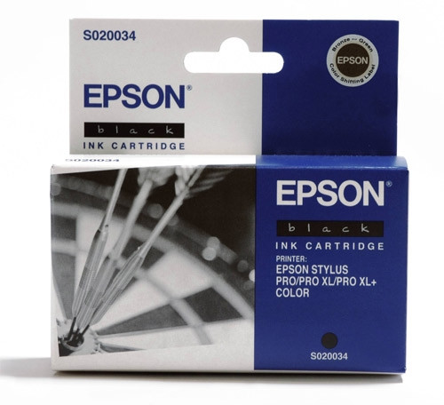 Epson S020034 cartucho de tinta negro (original) C13S02003440 020050 - 1