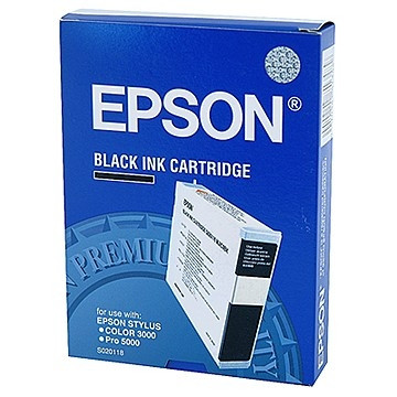 Epson S020118 cartucho de tinta negro (original) C13S020118 020282 - 1