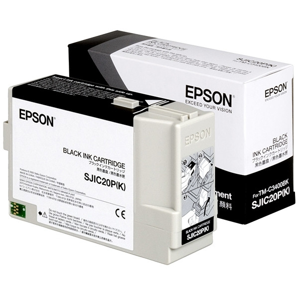 Epson S020490 (SJIC20P) cartucho de tinta negro (original)