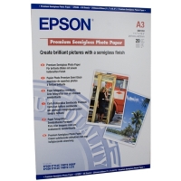 Epson S041334 papel fotográfico Semigloss | 251 gramos | DIN A3 | 20 hojas C13S041334 150380
