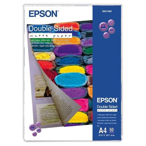 Epson S041569 papel mate double-sided | 178 gramos | A4 | 50 hojas C13S041569 064615 - 1