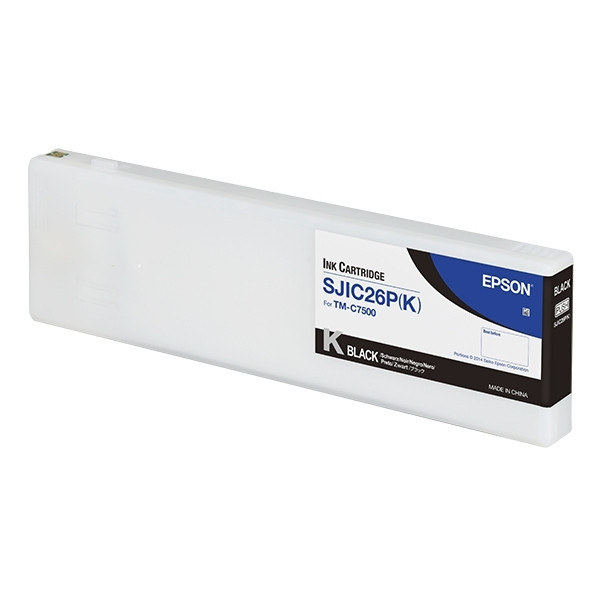 Epson SJIC26P (K) cartucho de tinta negro (original) C33S020618 026756 - 1