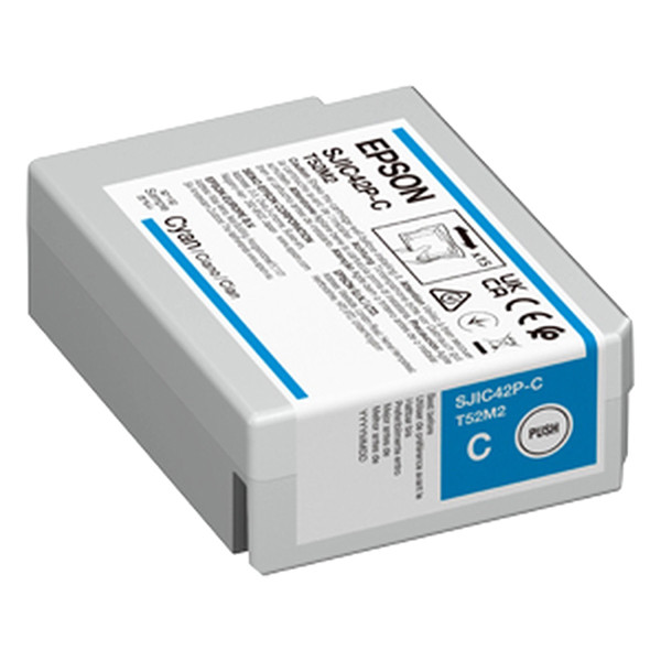 Epson SJIC42P-C cartucho de tinta cian (original) – imagen 2