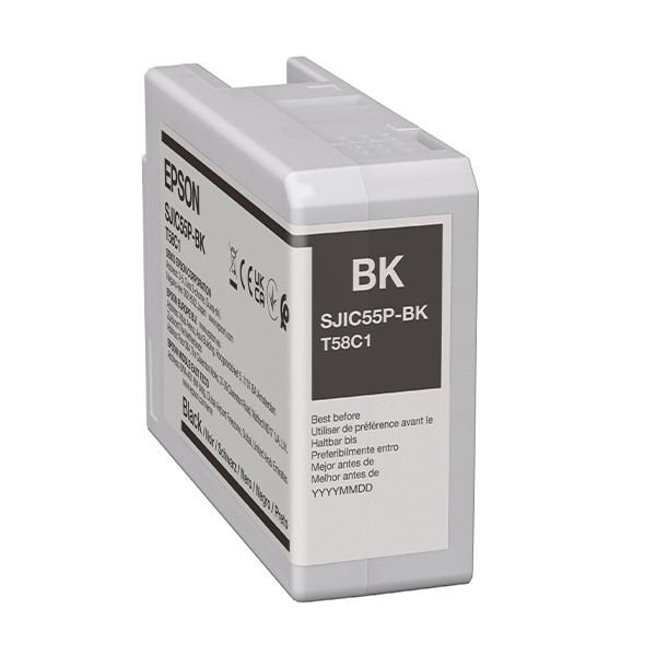 Epson SJIC55P(K) cartucho de tinta negro (original) C13T58C140 083798 - 1