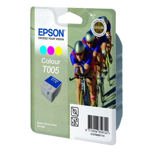 Epson T005 cartucho tricolor (original) C13T00501110 020450 - 1