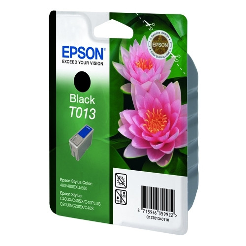 Epson T013 cartucho de tinta negro (original) C13T01340110 020500 - 1