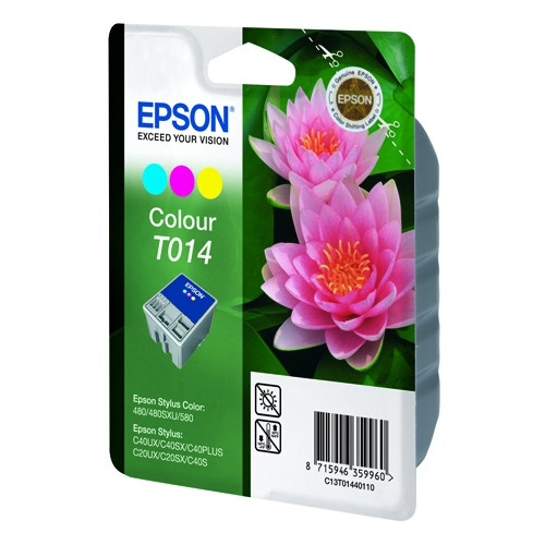 Epson T014 cartucho tricolor (original) C13T01440110 020520 - 1