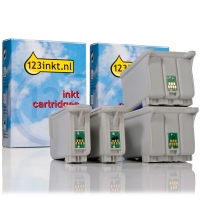 Epson T026 + T029 cartuchos de tinta (marca 123tinta) | Pack 2 negros + 2 colores 110390
