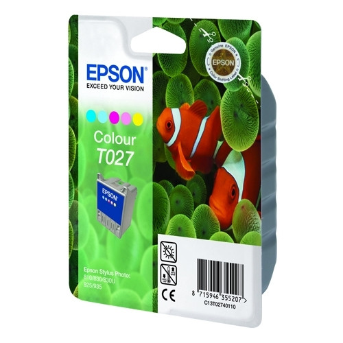 Epson T027 cartucho 5 colores (original) C13T02740110 021090 - 1