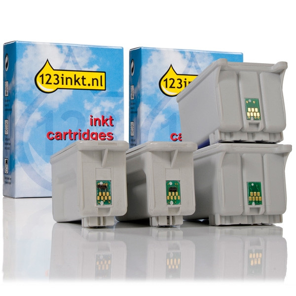Epson T028 + T029 cartuchos de tinta (marca 123tinta) | Pack 2 negros + 2 colores 110410 - 1