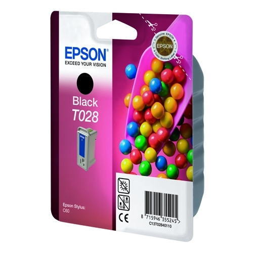 Epson T028 cartucho de tinta negro (original) C13T02840110 021100 - 1