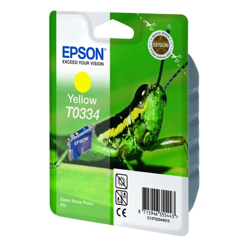 Epson T0334 cartucho de tinta amarillo (original) C13T03344010 021190 - 1