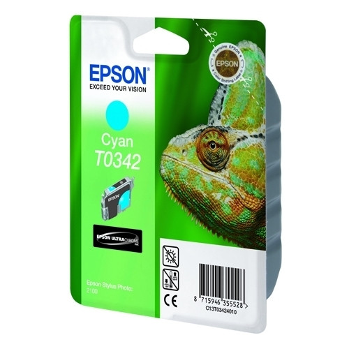 Epson T0342 cartucho de tinta cian (original) C13T03424010 022230 - 1