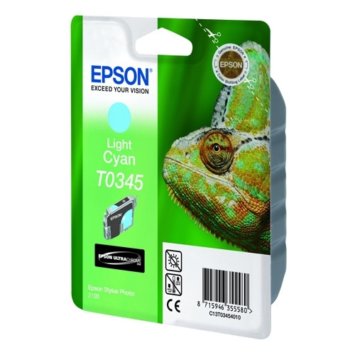 Epson T0345 cartucho cian claro (original) C13T03454010 022290 - 1