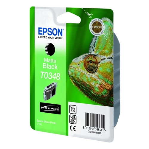 Epson T0348 cartucho de tinta negro mate (original) C13T03484010 022350 - 1