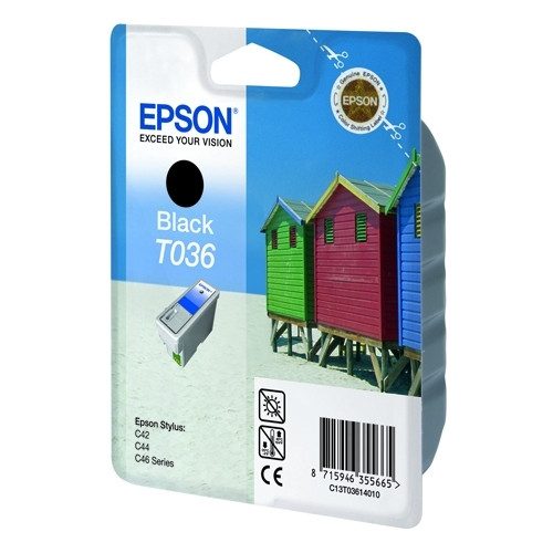 Epson T036 cartucho de tinta negro (original) C13T03614010 022040 - 1