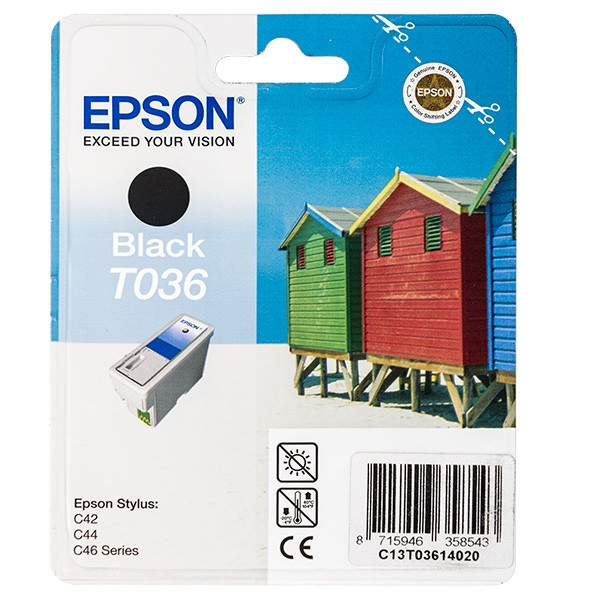 Epson T036 cartucho de tinta negro (original) C13T03614010 022043 - 1