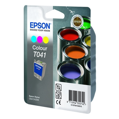 Epson T041 cartucho tricolor (original) C13T04104010 022130 - 1
