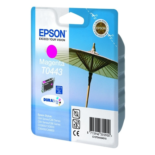 Epson T0443 cartucho de tinta magenta XL (original) C13T04434010 022430 - 1