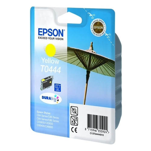 Epson T0444 cartucho de tinta amarillo XL (original) C13T04444010 022450 - 1