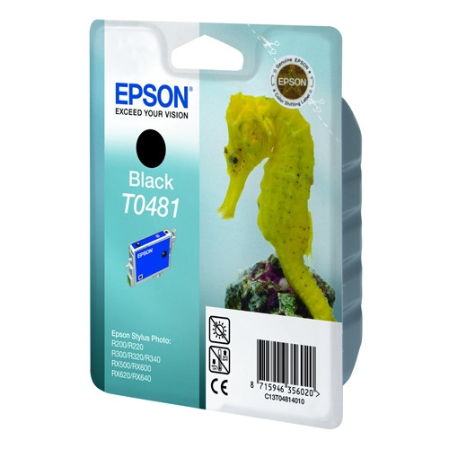 Epson T0481 cartucho de tinta negro (original) C13T04814010 022530 - 1