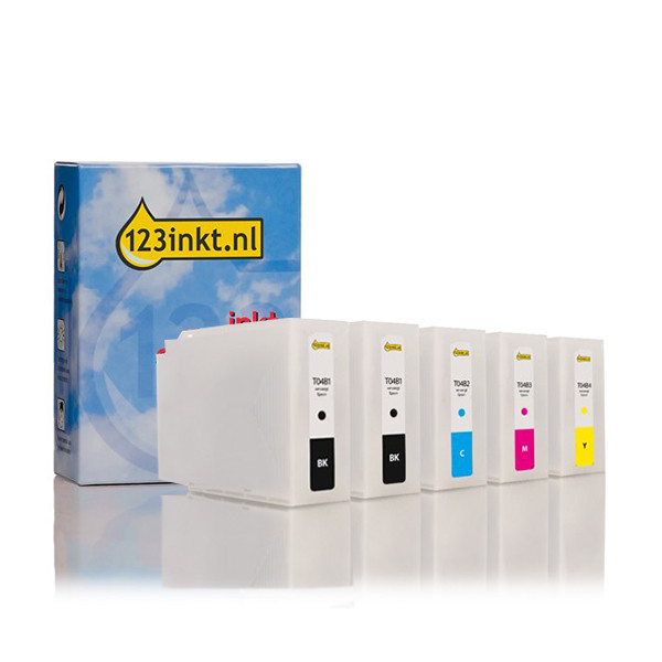 Epson T04B Pack ahorro 2x negro + 3 colores (marca 123tinta)  160825 - 1