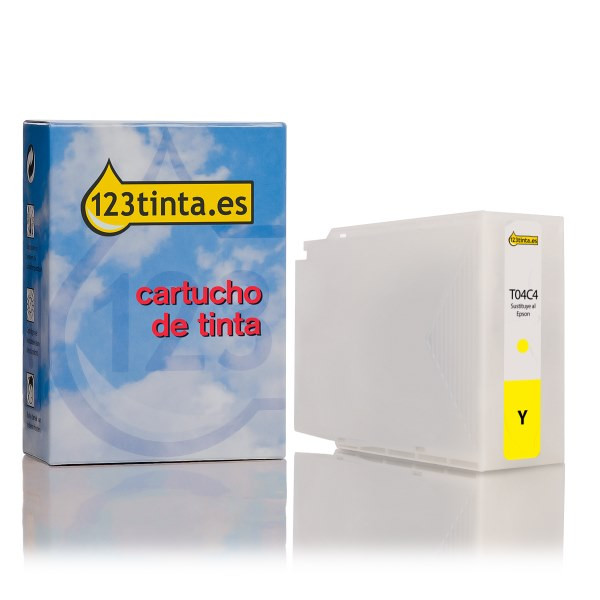 Epson T04C4 cartucho de tinta amarillo XL (marca 123tinta) C13T04C440C 023373 - 1