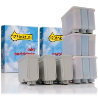 Epson T050 + S020097 cartuchos de tinta (marca 123tinta) | Pack 3 negros + 3 colores 110090