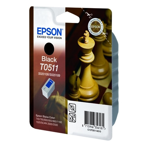 Epson T051 cartucho de tinta negro (original) C13T05114010 020234 - 1