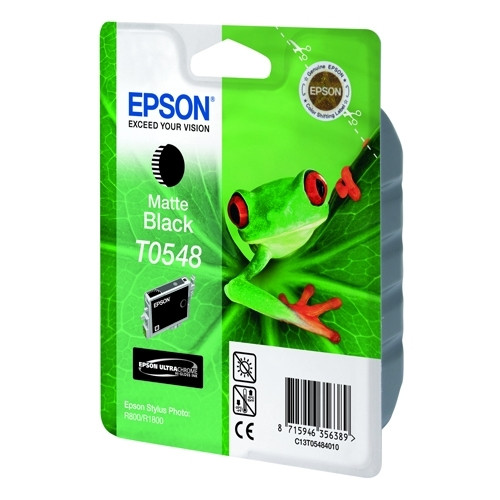 Epson T0548 cartucho de tinta negro mate (original) C13T05484010 022770 - 1