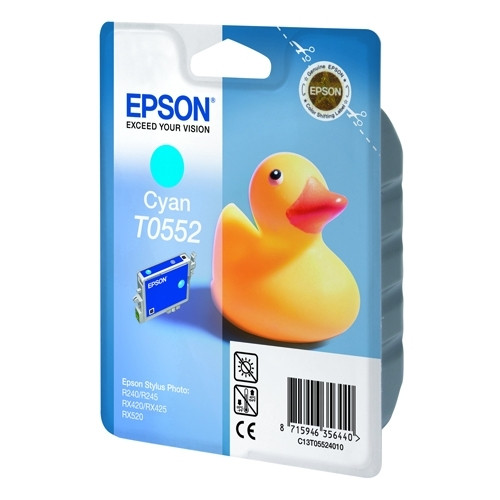 Epson T0552 cartucho de tinta cian (original) C13T05524010 022870 - 1