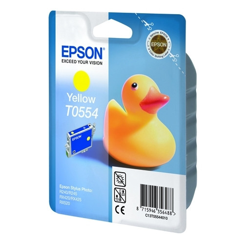 Epson T0554 cartucho de tinta amarillo (original) C13T05544010 902534 - 1