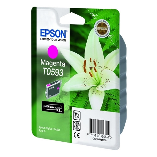Epson T0593 cartucho de tinta magenta (original) C13T05934010 022960 - 1