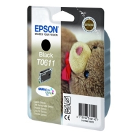 Epson T0611 cartucho de tinta negro (original) C13T06114010 C13T06114012 901956