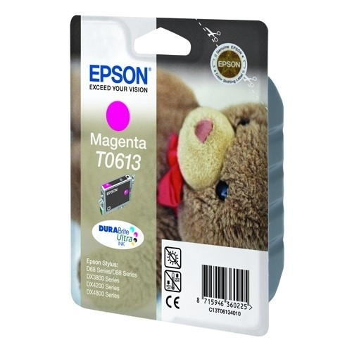 Epson T0613 cartucho de tinta magenta (original) C13T06134010 901955 - 1