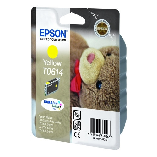 Epson T0614 cartucho de tinta amarillo (original) C13T06144010 023015 - 1