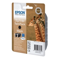 Epson T0711H pack 2x cartucho de tinta negro XL (original) C13T07114H10 902535