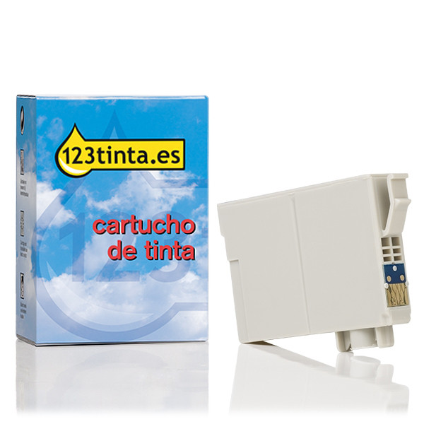 Epson T0711 cartucho de tinta negro (marca 123tinta) C13T07114011C C13T07114012C 023048 - 1