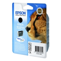 Epson T0711 cartucho de tinta negro (original) C13T07114011 C13T07114012 900661