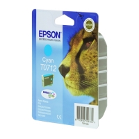 Epson T0712 cartucho de tinta cian (original) C13T07124011 C13T07124012 900662
