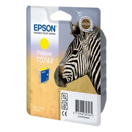 Epson T0744 cartucho de tinta amarillo (original) C13T07444010 026156 - 1