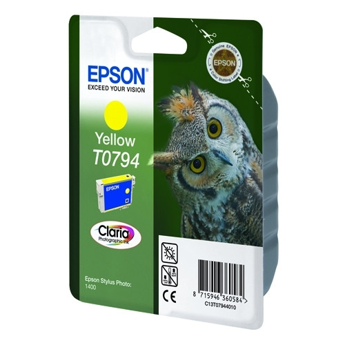 Epson T0794 cartucho de tinta amarillo (original) C13T07944010 023140 - 1